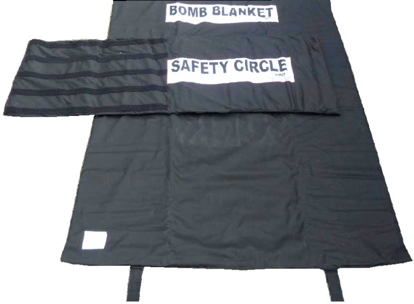 bomb hlast blanket and safety circle